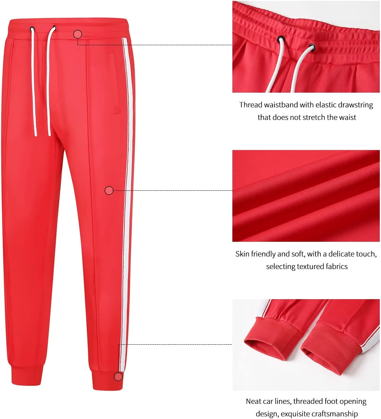 Men's Tracksuits Set Long Sleeve Causal Full Zip Running Sports Sweatsuit for Men 2 Piece Outfits