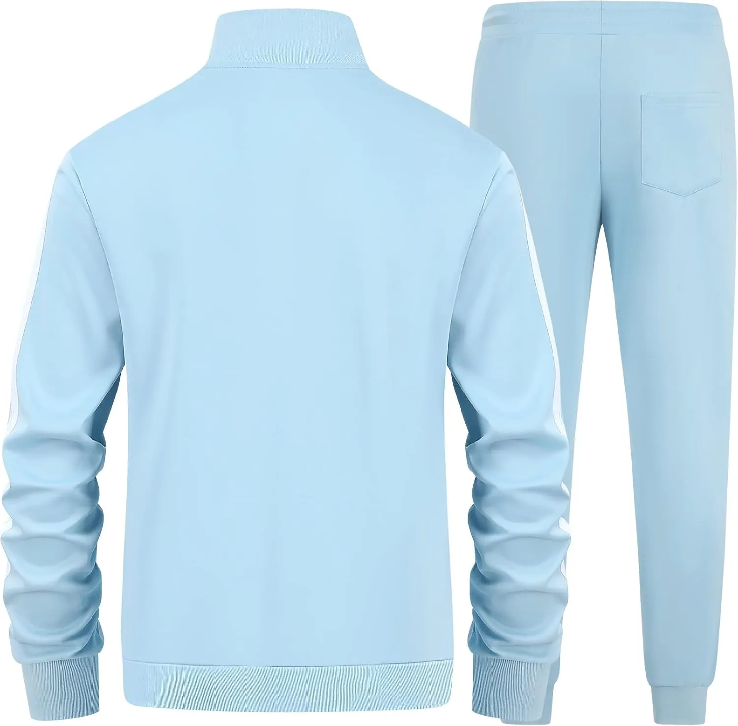 Men's Tracksuits Set Long Sleeve Causal Full Zip Running Sports Sweatsuit for Men 2 Piece Outfits