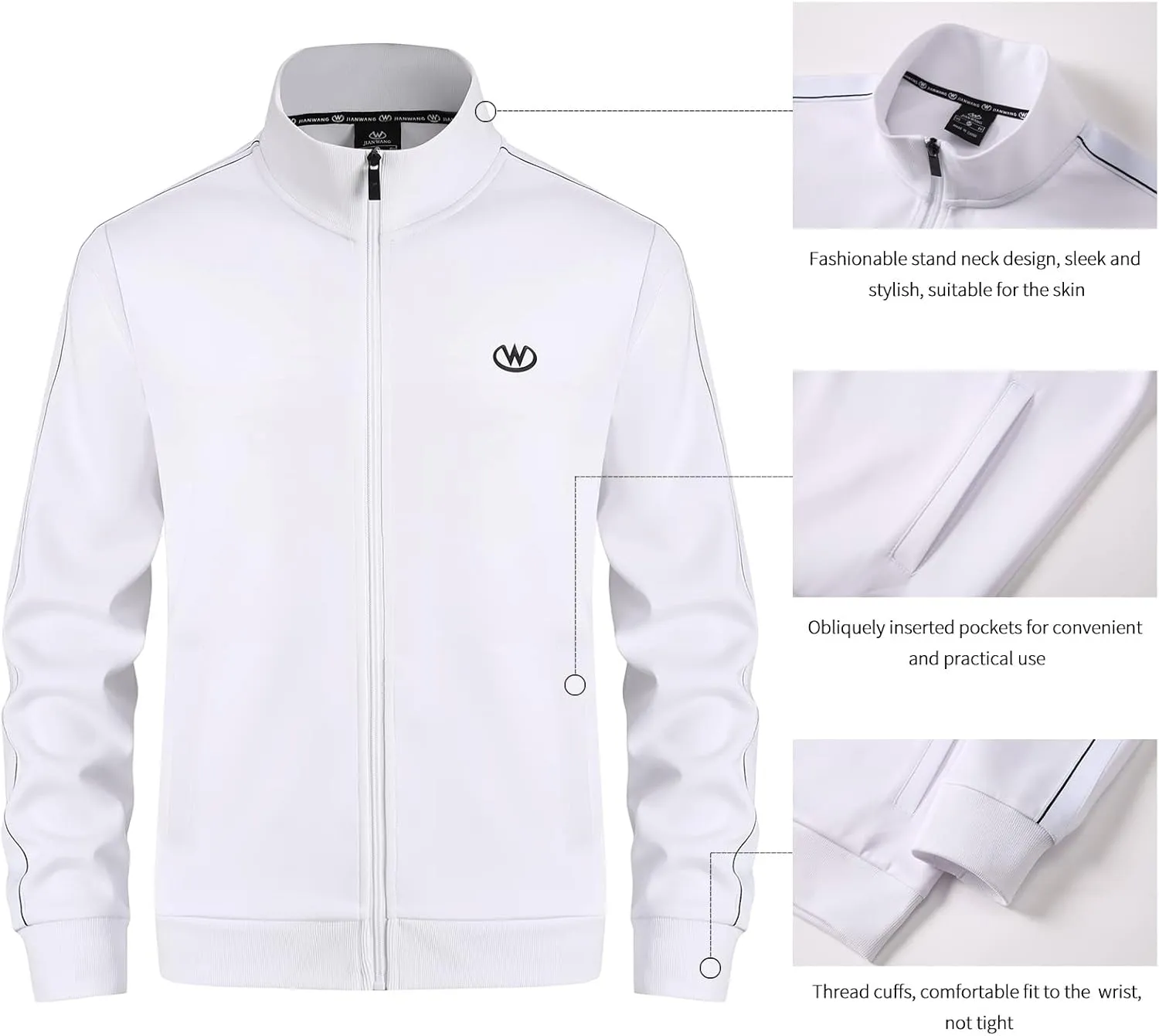 Men's Tracksuits Set Long Sleeve Causal Full Zip Running Sports Sweatsuit for Men 2 Piece Outfits