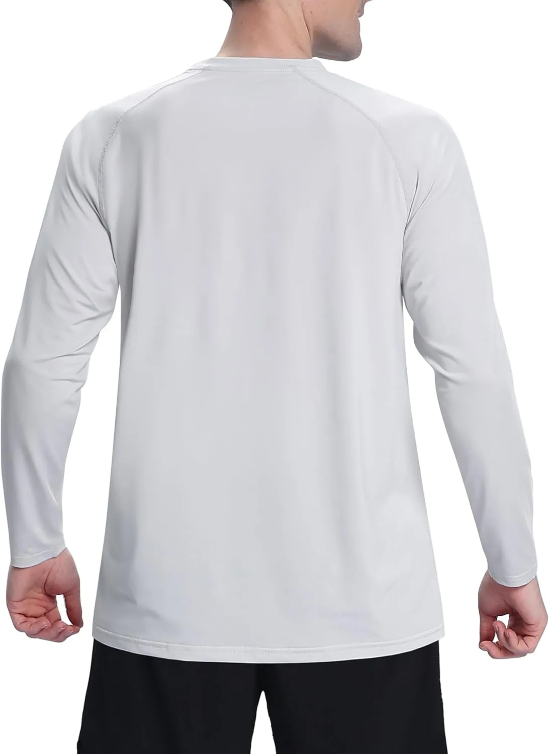 Men's UPF 50  Sun Protection Shirts UV SPF Long Sleeve Rash Guard Fishing Swim Shirt Quick Dry