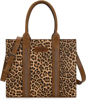 Montana West  Wrangler Purse for Women Large Work Tote Bags with Strap Vintage Top-Handle Handbags