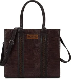 Montana West  Wrangler Purse for Women Large Work Tote Bags with Strap Vintage Top-Handle Handbags