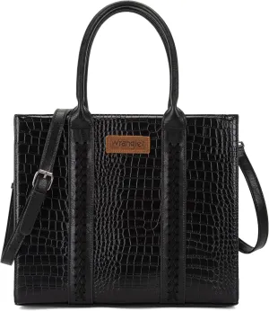 Montana West  Wrangler Purse for Women Large Work Tote Bags with Strap Vintage Top-Handle Handbags