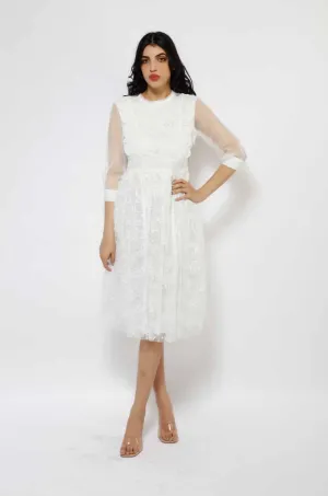 MR SEQUINS LACE MIDI DRESS 2-3450MIS