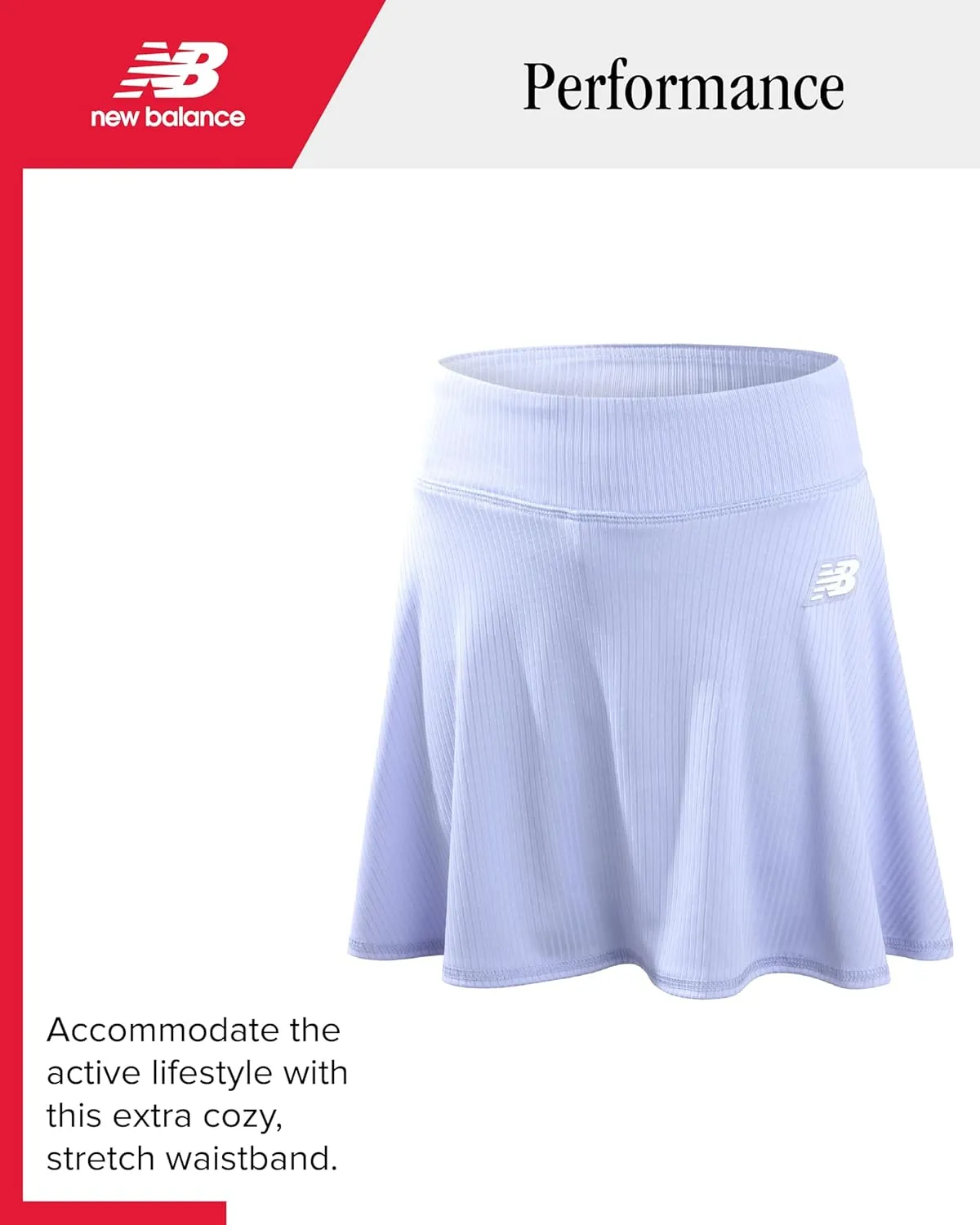 New Balance Girls' Active Skirt Set - 2 Piece Performance Short Sleeve T-Shirt and Athletic Skort for Girls (Sizes: 7-12)