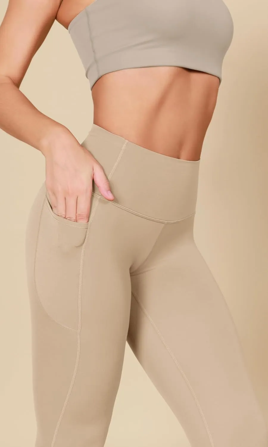 ODODOS 2-Pack Buttery Soft Lounge Yoga Leggings with Pockets for Women 23" / 25" / 28" High Waist Yoga Pants