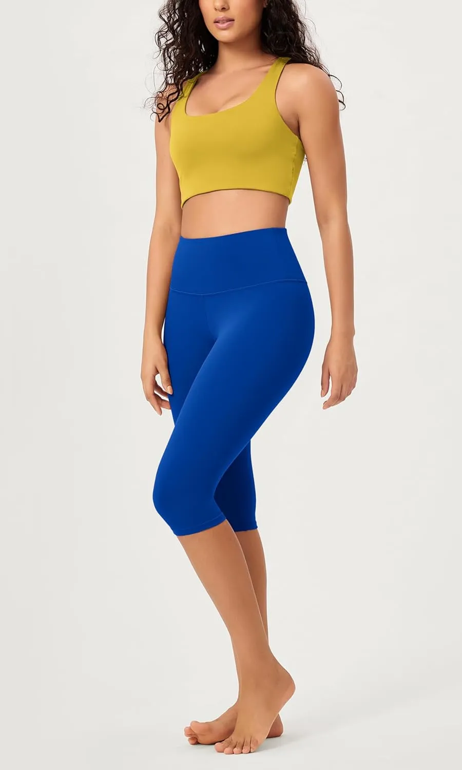 ODODOS ODCLOUD Buttery Soft Lounge Yoga Capris for Women, 14" / 19" / 21" High Waist Capri Leggings