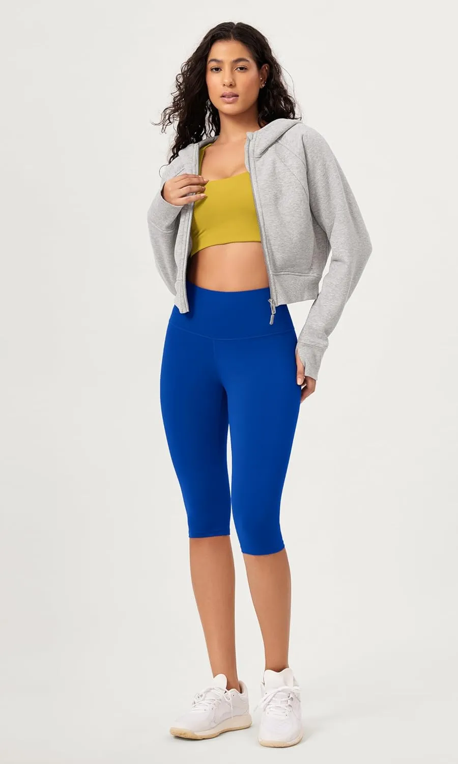 ODODOS ODCLOUD Buttery Soft Lounge Yoga Capris for Women, 14" / 19" / 21" High Waist Capri Leggings