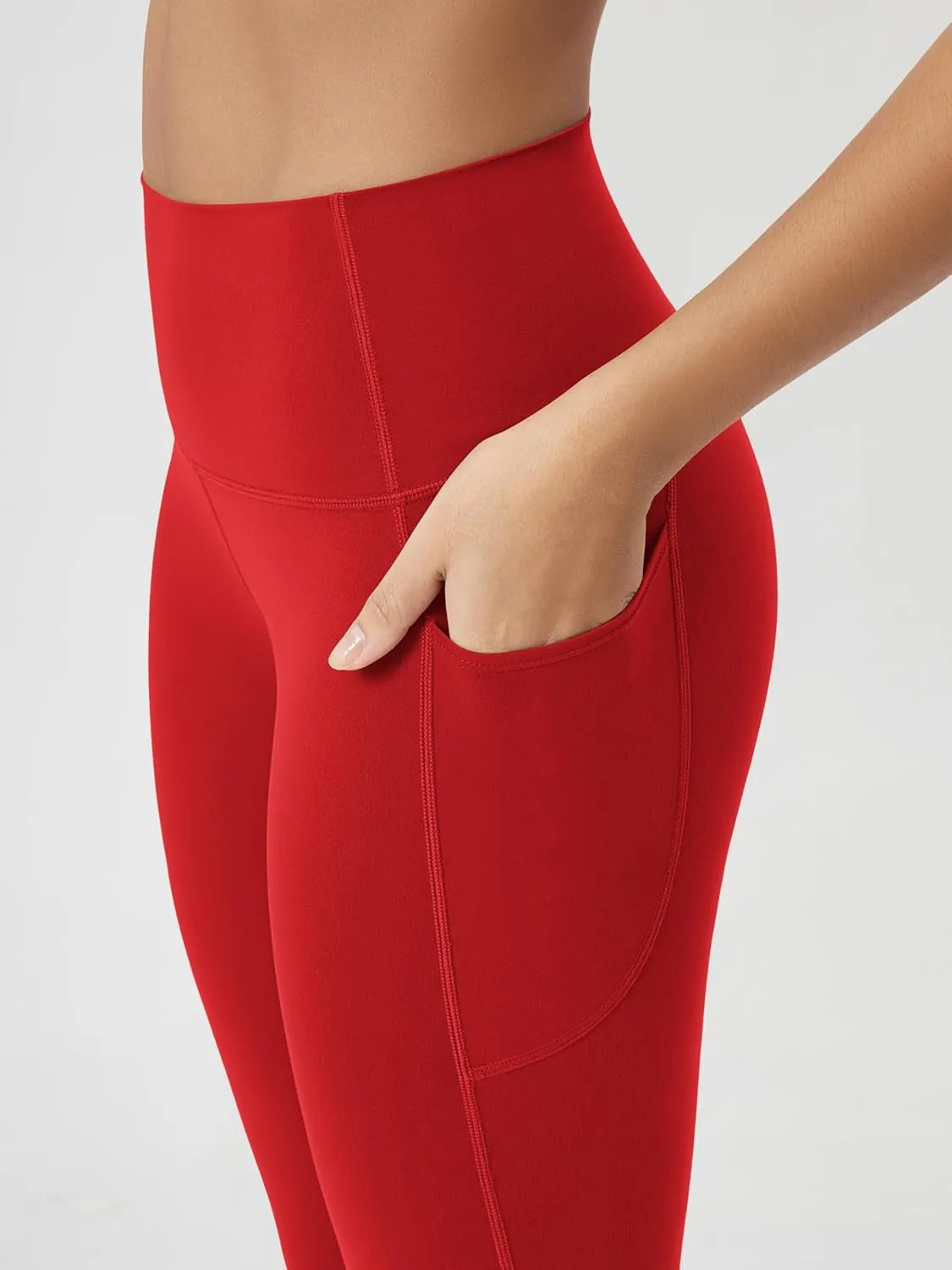 ODODOS ODCLOUD Buttery Soft Lounge Yoga Capris with Pockets for Women, 14" / 19" / 21" High Waist Capri Leggings