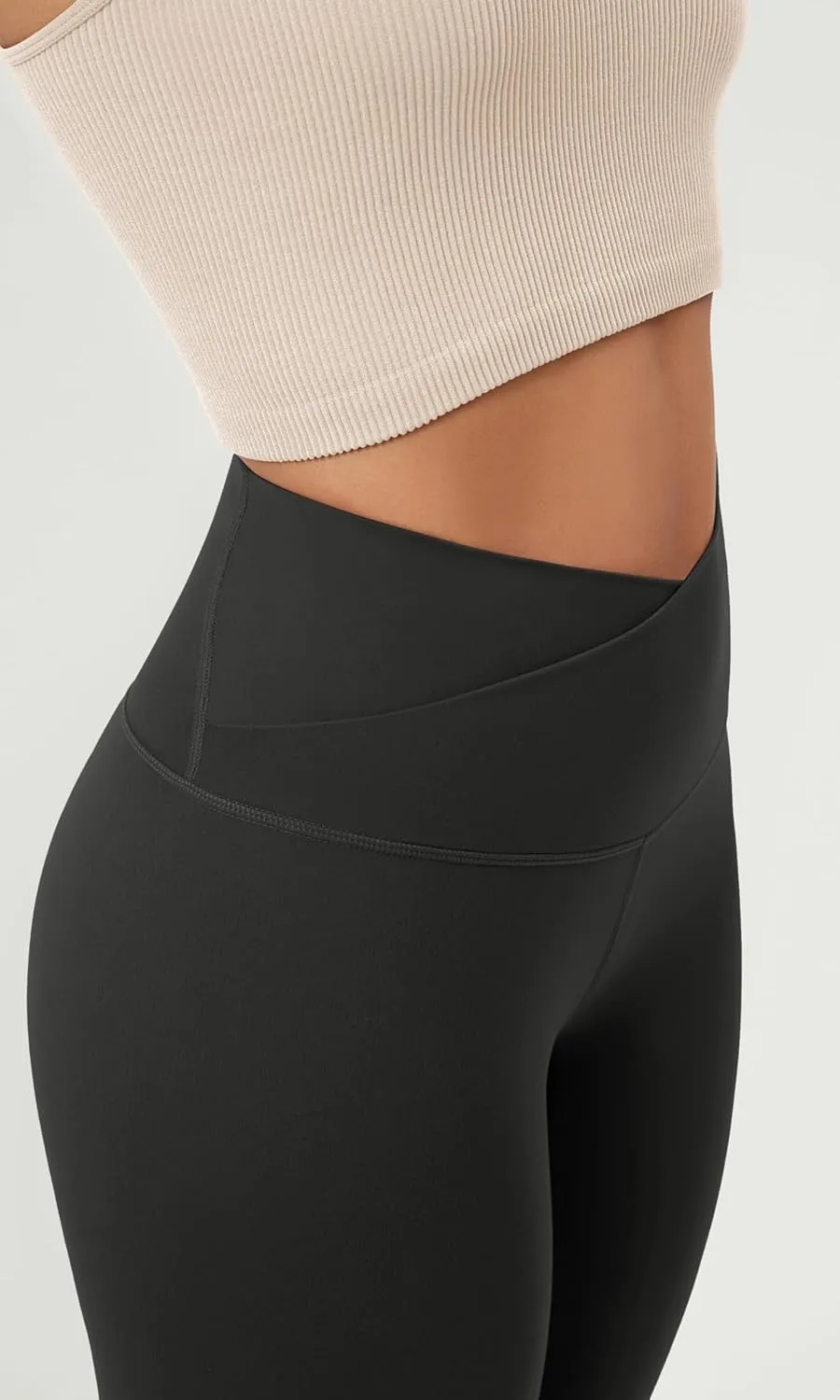ODODOS ODCLOUD Crossover 7/8 Leggings with Back Pocket for Women, 23" / 25" / 28" V High Wasit Lounge Yoga Pants