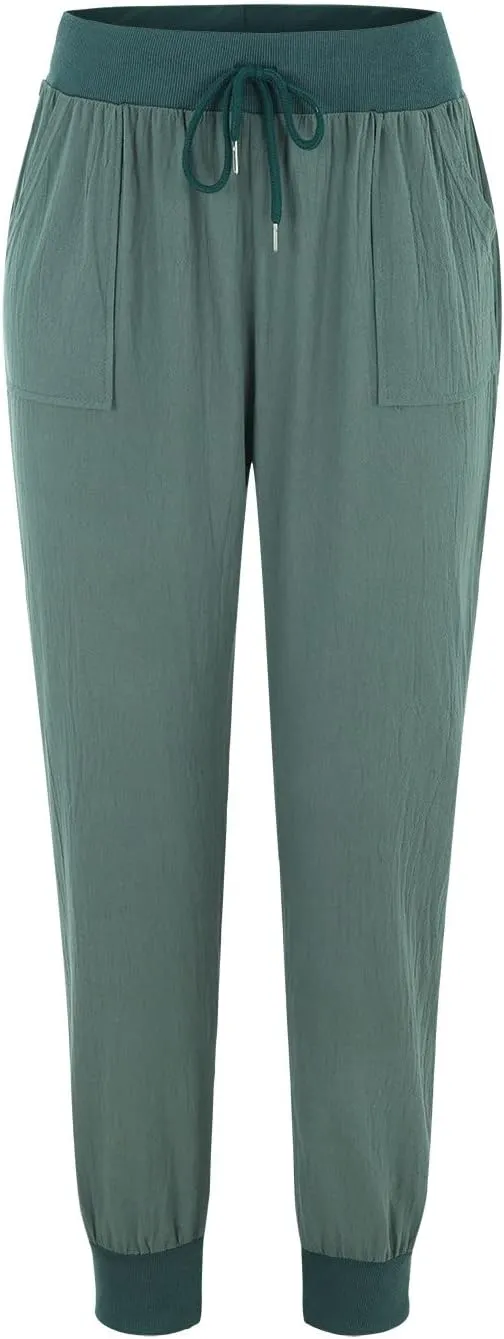 PTOLOCIF Linen Pants Women Wide Leg Casual Palazzo Pants Cotton Linen Lounge Beach Trousers Summer Boho Pant with Pockets
