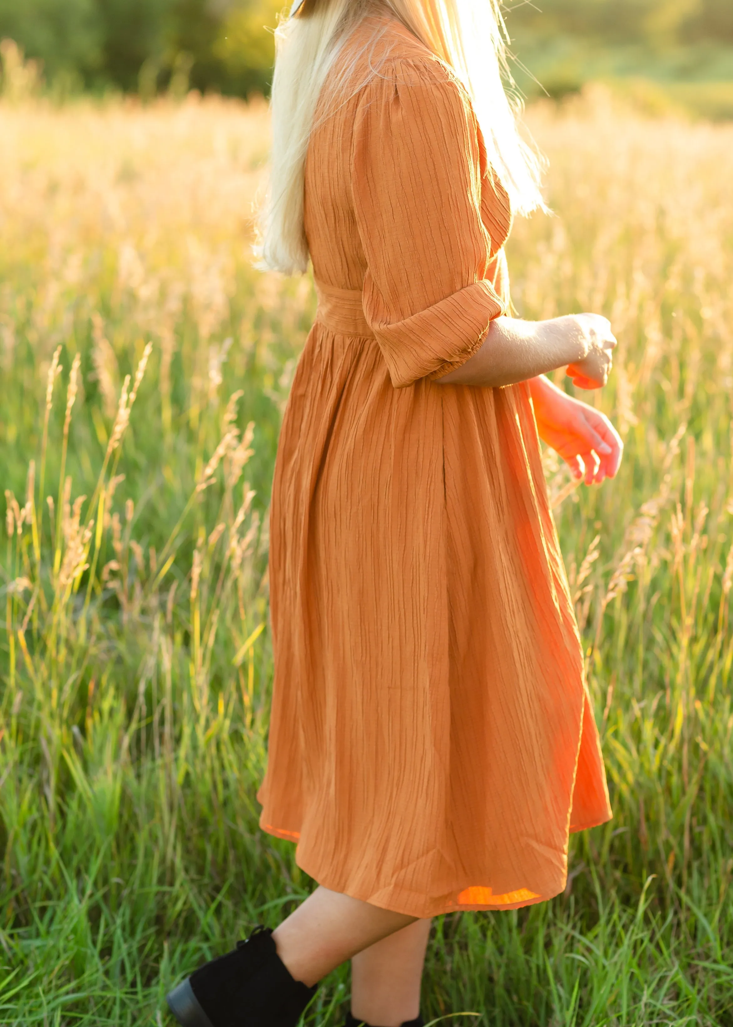 Pumpkin Spice Midi Dress - FINAL SALE