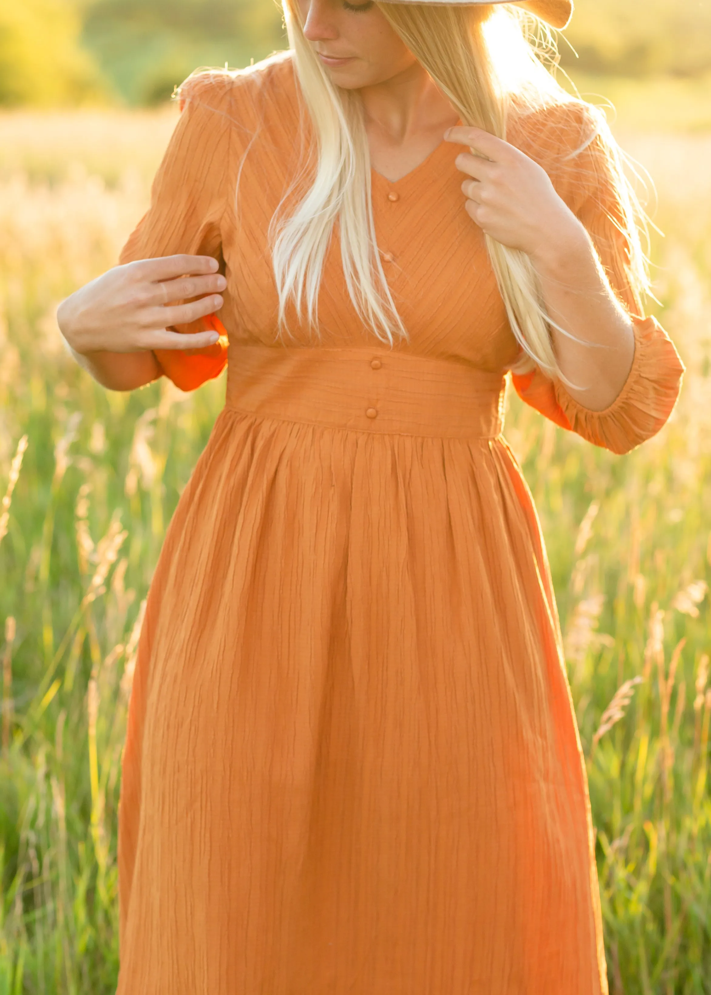 Pumpkin Spice Midi Dress - FINAL SALE