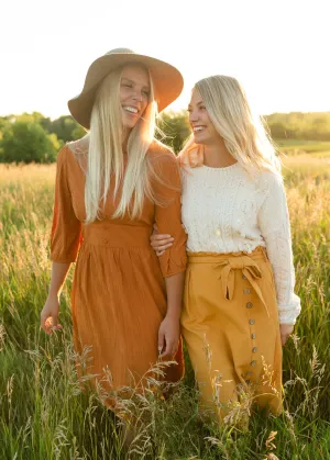 Pumpkin Spice Midi Dress - FINAL SALE