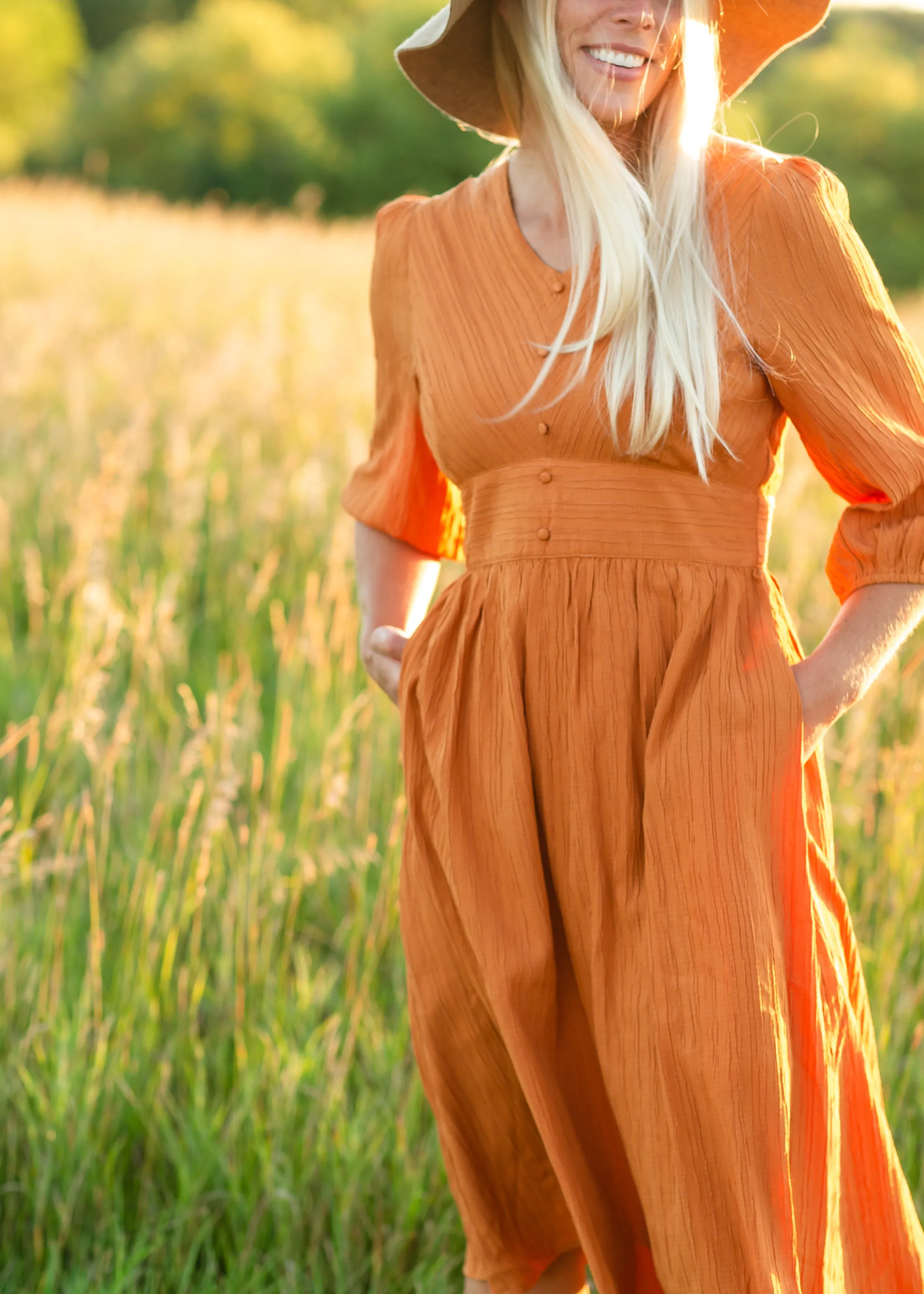 Pumpkin Spice Midi Dress - FINAL SALE