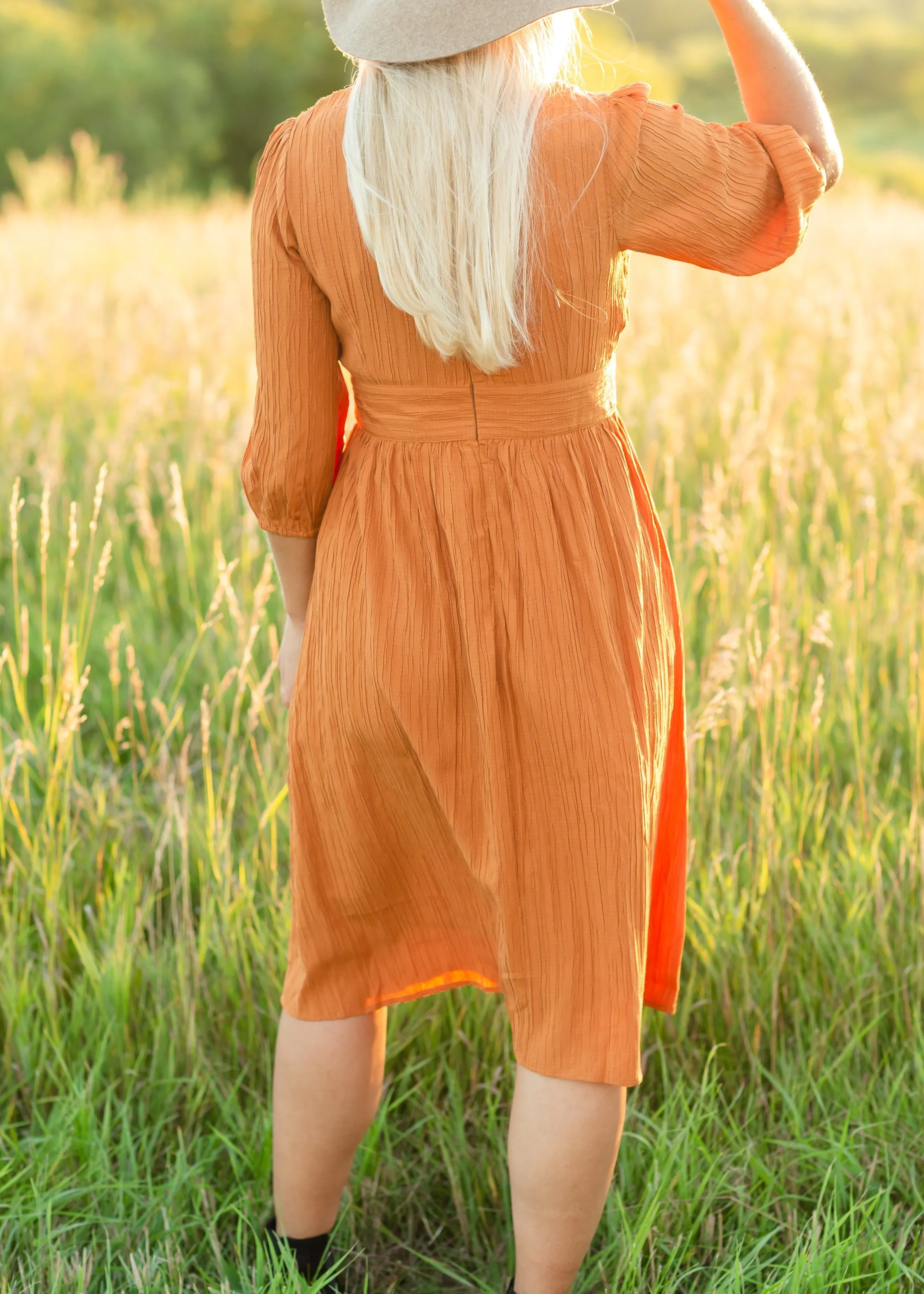 Pumpkin Spice Midi Dress - FINAL SALE