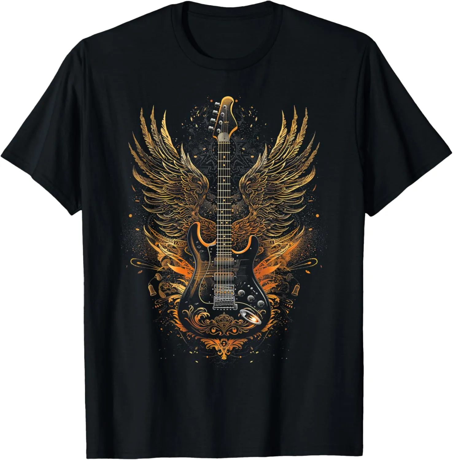 Rock & Roll Guitar with Wings T-Shirt