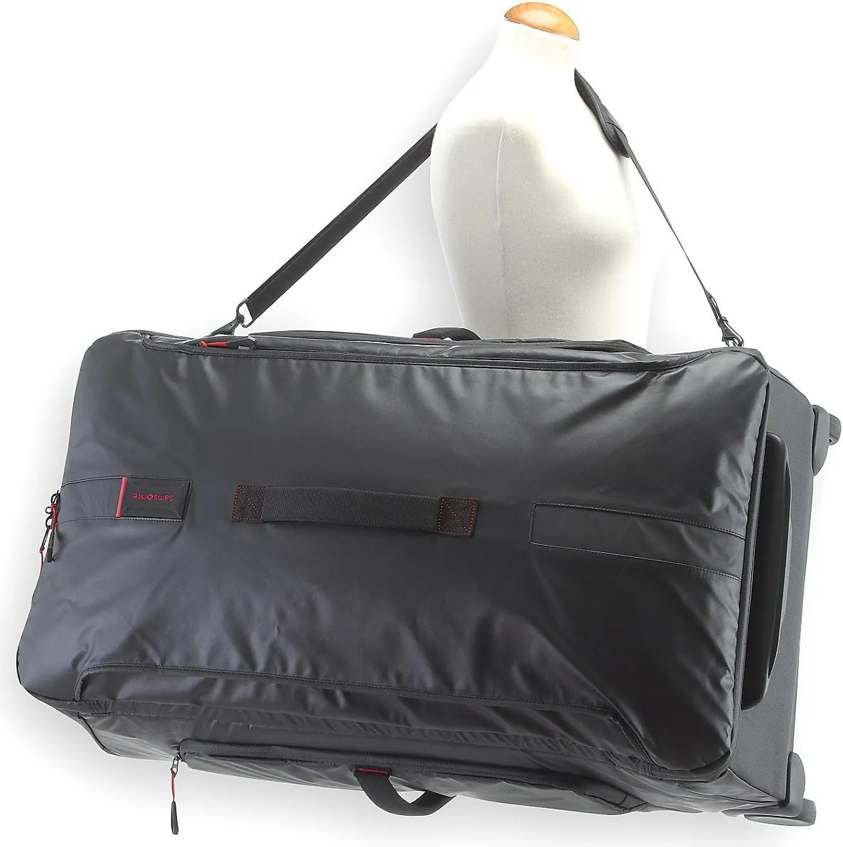 Samsonite Duffle with 2 Wheels L (79 cm-121.5 L), Black (Black)