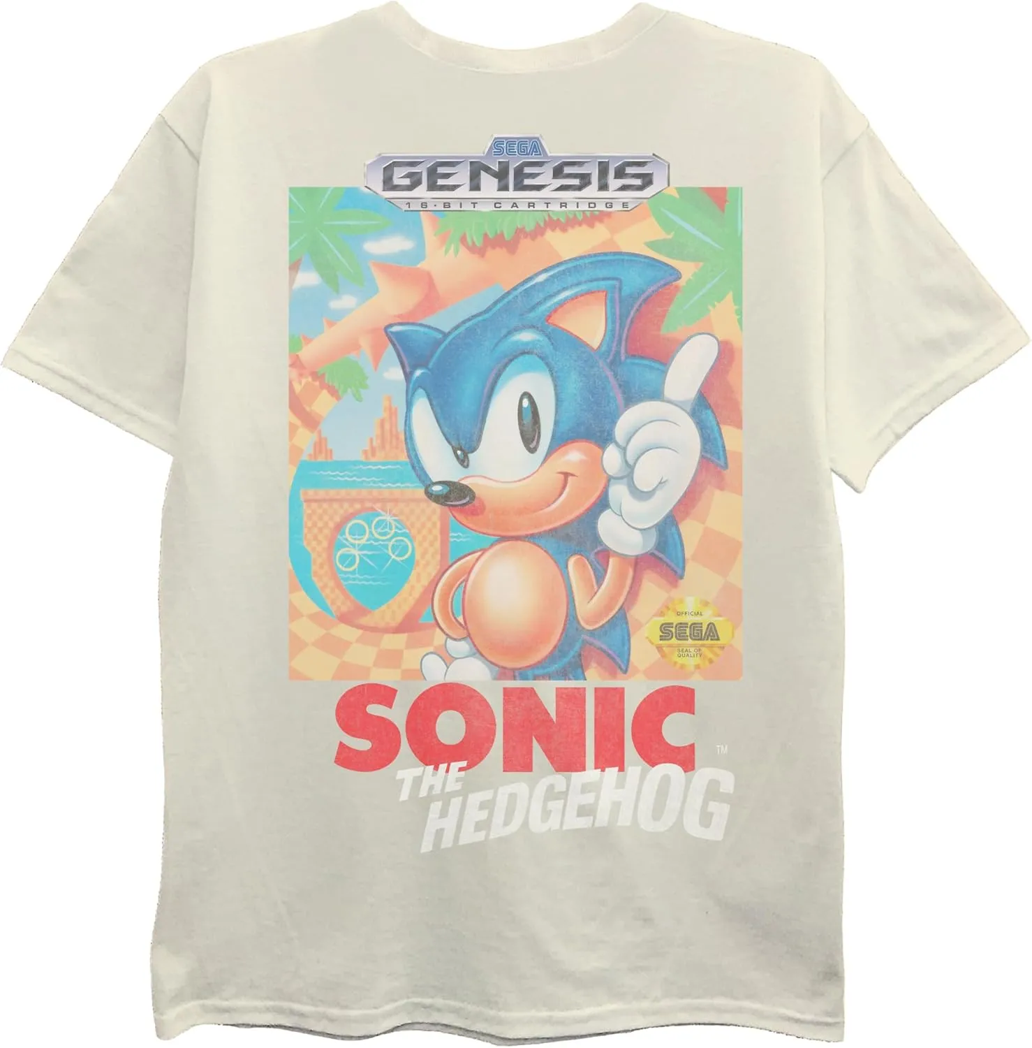 SEGA Boys' Sonic The Hedgehog Short Sleeve T-Shirt-Sizes 2-20