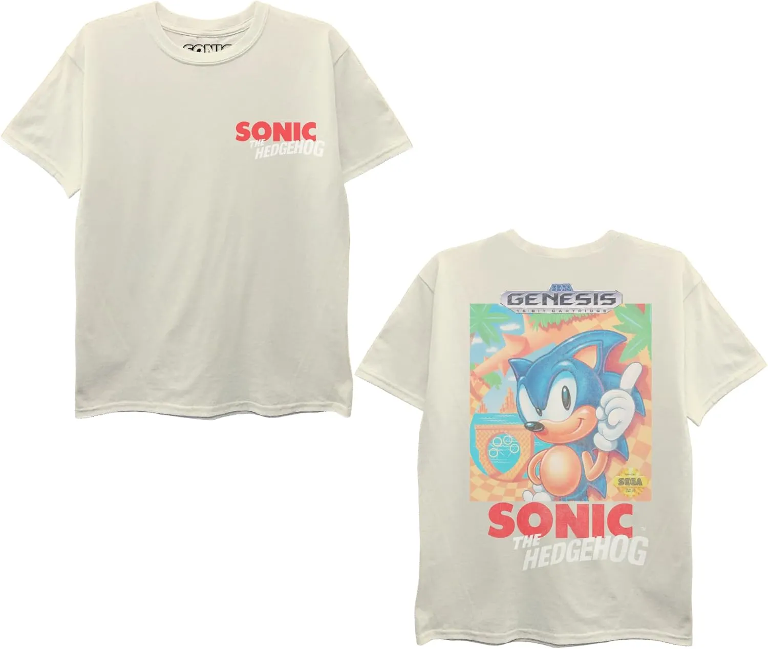 SEGA Boys' Sonic The Hedgehog Short Sleeve T-Shirt-Sizes 2-20