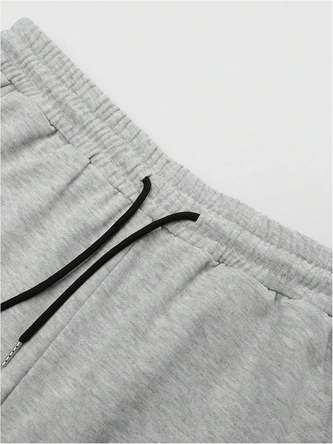 SHENHE Men's Drawstring Wide Leg Baggy Sweatpants Open Bottom Loose Fit Workout Active Pants