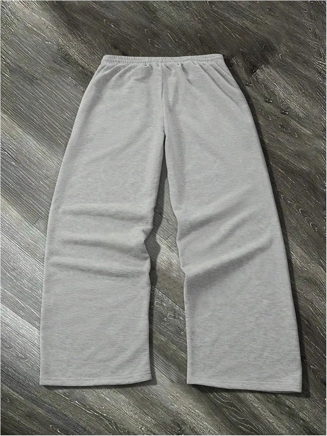 SHENHE Men's Drawstring Wide Leg Baggy Sweatpants Open Bottom Loose Fit Workout Active Pants