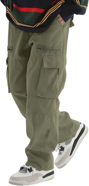 Sweatpants for Men Track Tapered Retro Slacks Man Solid Color Split Breathable Slim Fit Elasticated Waist Leggings