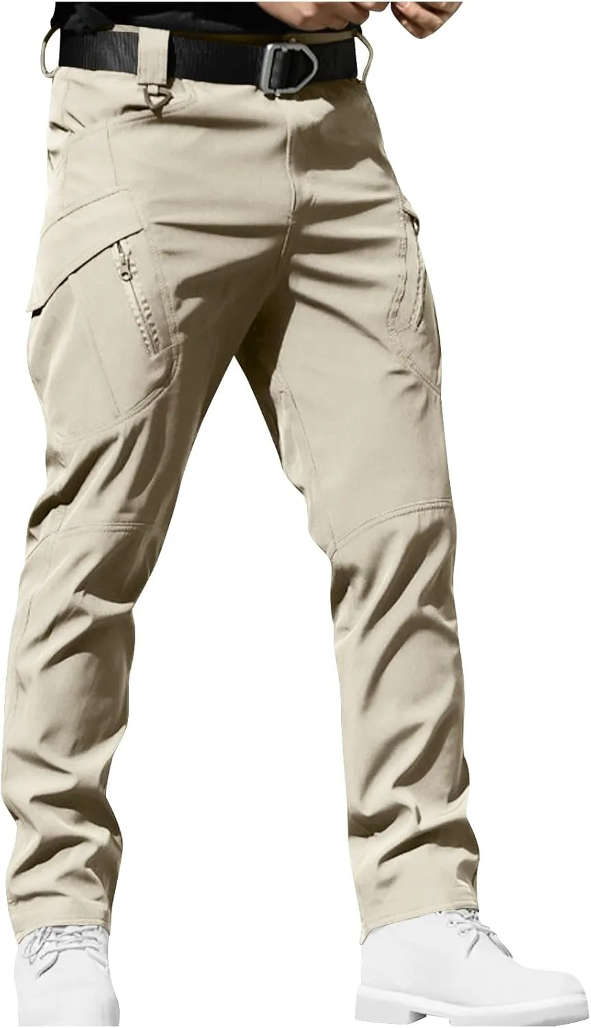 Tactical Pants for Men Water Resistant Stretch Cargo Work Pants Ripstop Quick Dry Fishing Hiking Pant Multi Pockets