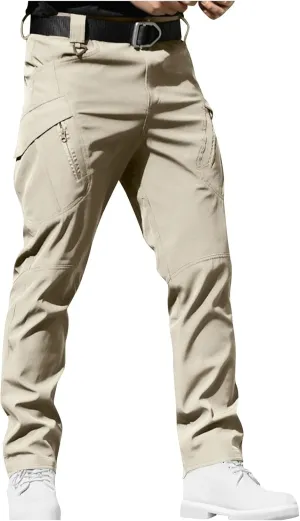 Tactical Pants for Men Water Resistant Stretch Cargo Work Pants Ripstop Quick Dry Fishing Hiking Pant Multi Pockets