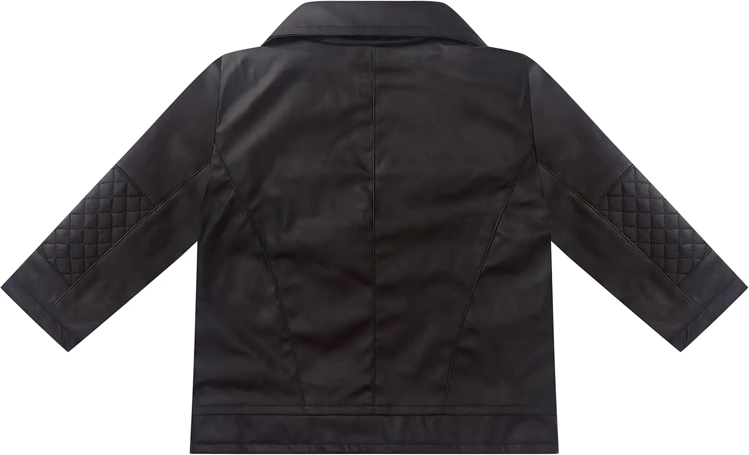 Toddler Baby Boy Girl PU Faux Leather Coat Cool Lapel Oblique Zipper Jackets Spring Fall Winter Outerwear