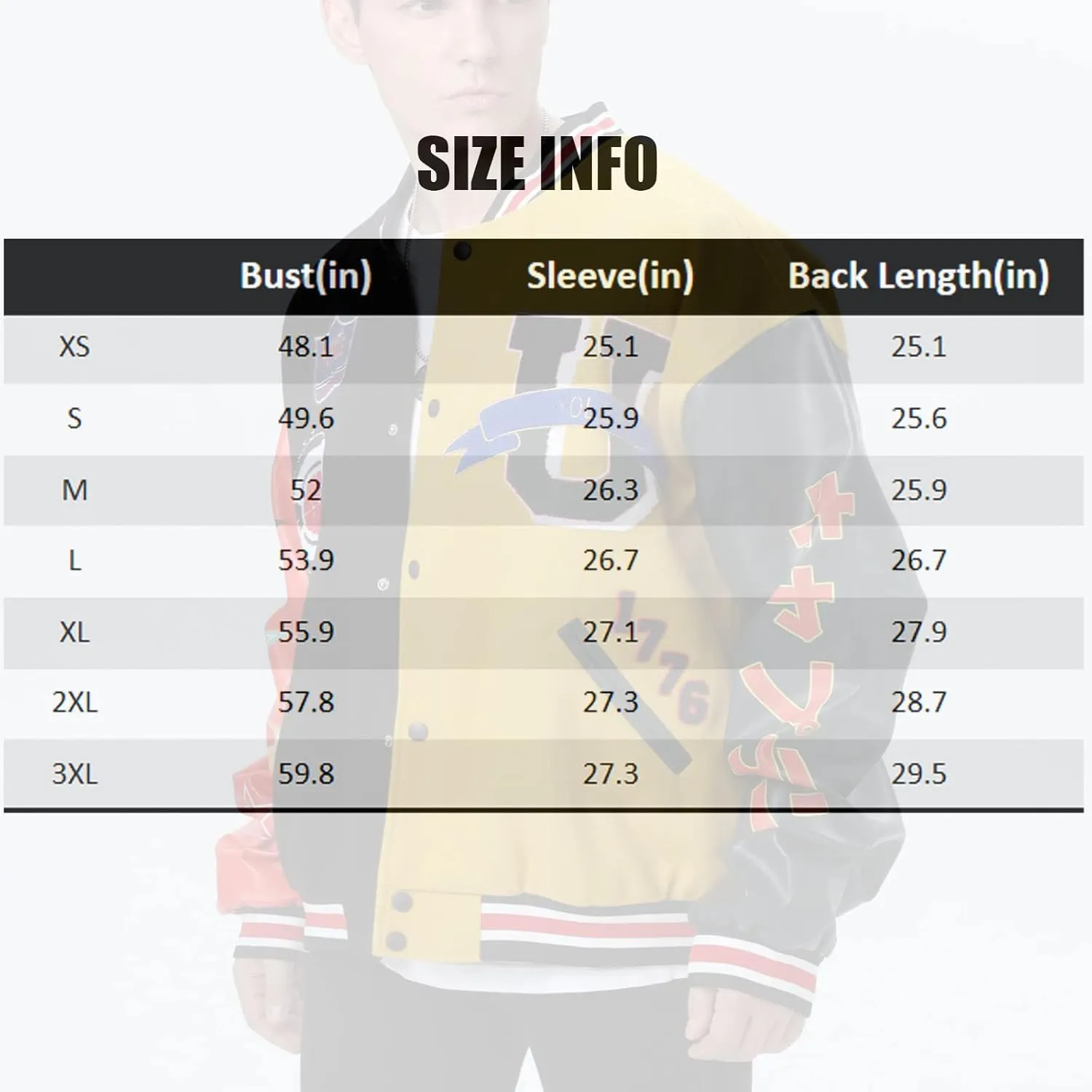 Varsity Jacket Unisex Y2K Embroidered Letterman Bomber Jacket Casual Baseball Jackets