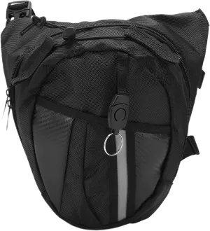 Waist Bag, Multifunctional Outdoor Waterproof Waist Pack Portable Leg Pack with 4 Pockets for Men Women for Fishing, Hiking, Motorcycle, Riding, Camping, Black