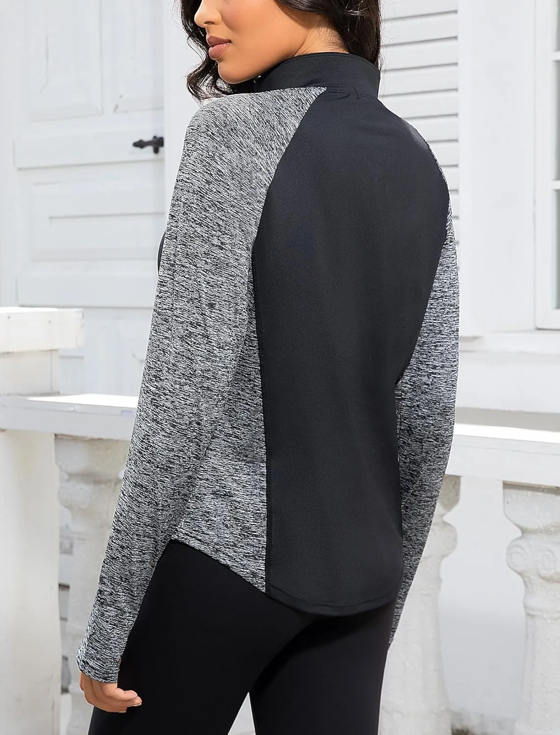 Women's 1/4 Zip Workout Tops Long Sleeve Pullover Athletic Running Yoga Hiking Quick Dry UPF 50  Sun Shirts 2024