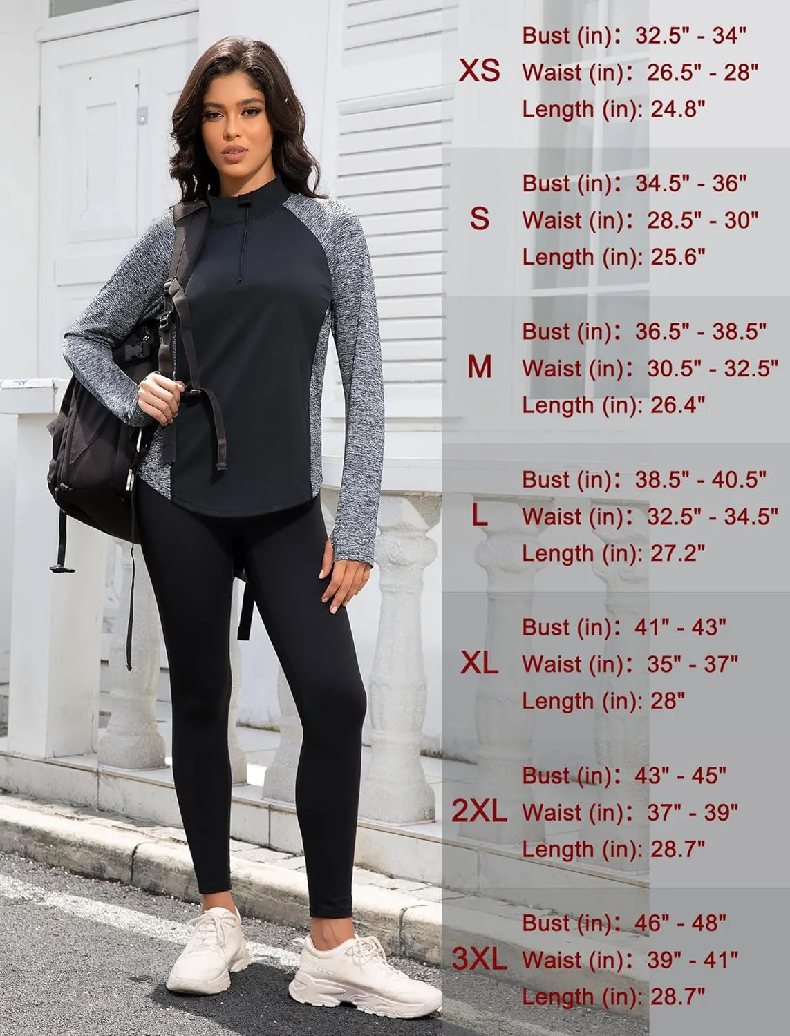 Women's 1/4 Zip Workout Tops Long Sleeve Pullover Athletic Running Yoga Hiking Quick Dry UPF 50  Sun Shirts 2024