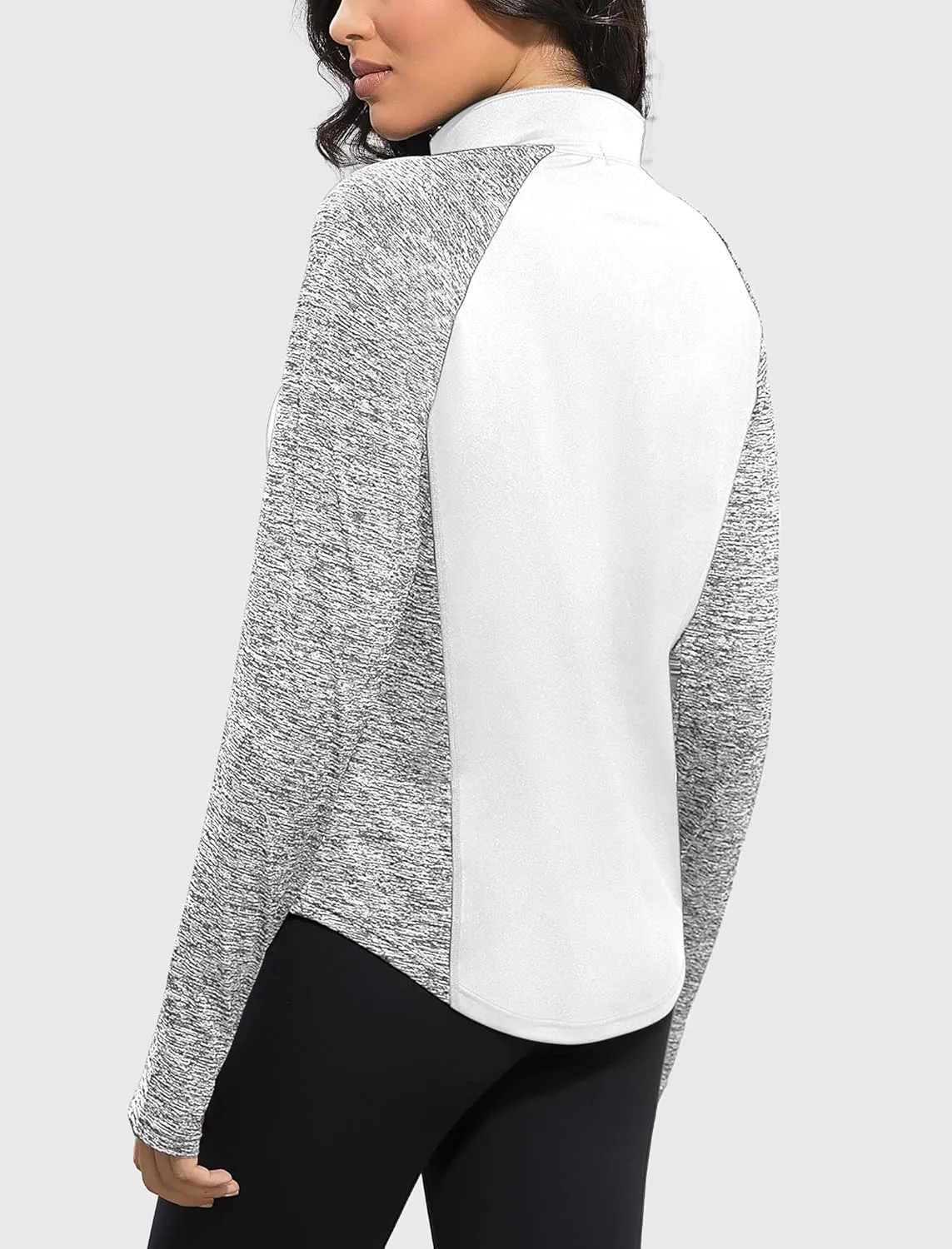 Women's 1/4 Zip Workout Tops Long Sleeve Pullover Athletic Running Yoga Hiking Quick Dry UPF 50  Sun Shirts 2024