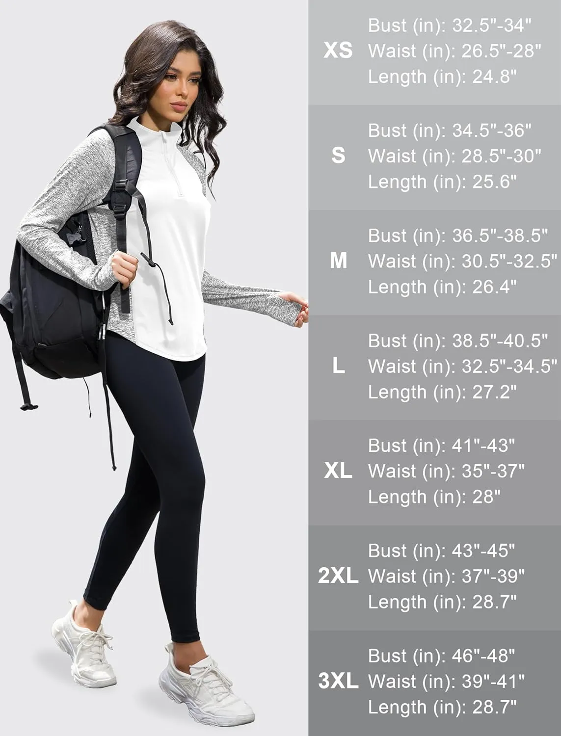 Women's 1/4 Zip Workout Tops Long Sleeve Pullover Athletic Running Yoga Hiking Quick Dry UPF 50  Sun Shirts 2024