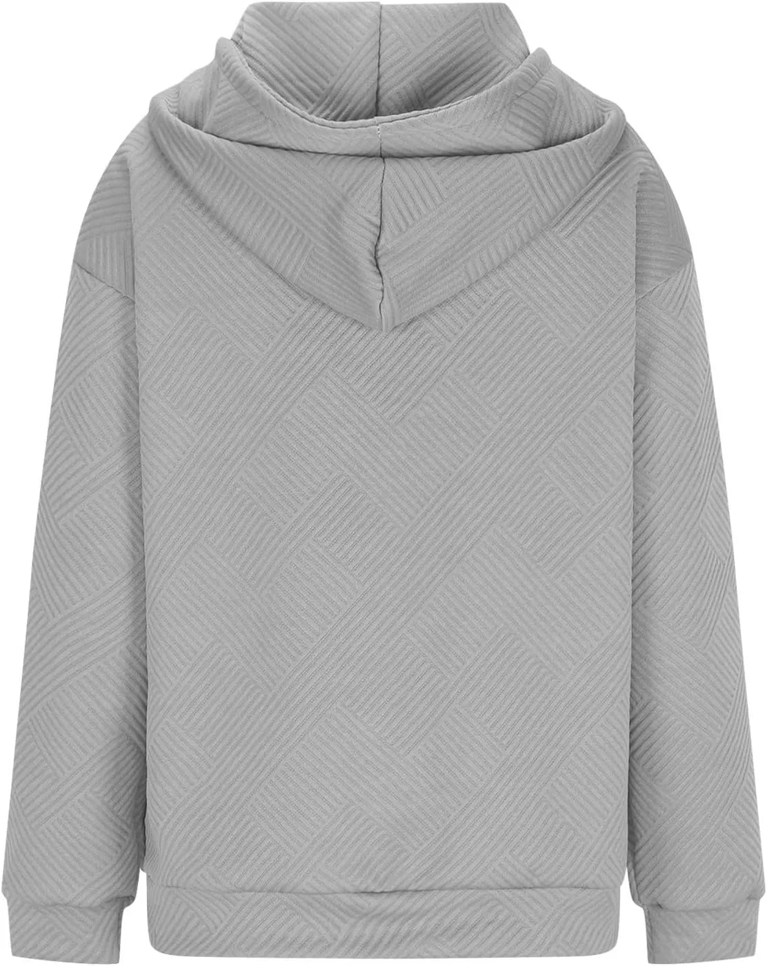 Womens Oversized Hoodie Jacket Fall Fashion 2024 Zip Up Long Sleeve Textured Hooded Sweatshirt Lightweight Jackets