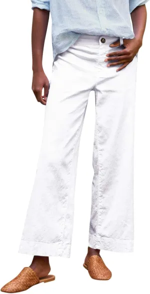 Womens Pants, Peasant Pants Linen Straight Leg Breathable Casual Lounge Elastic Waist