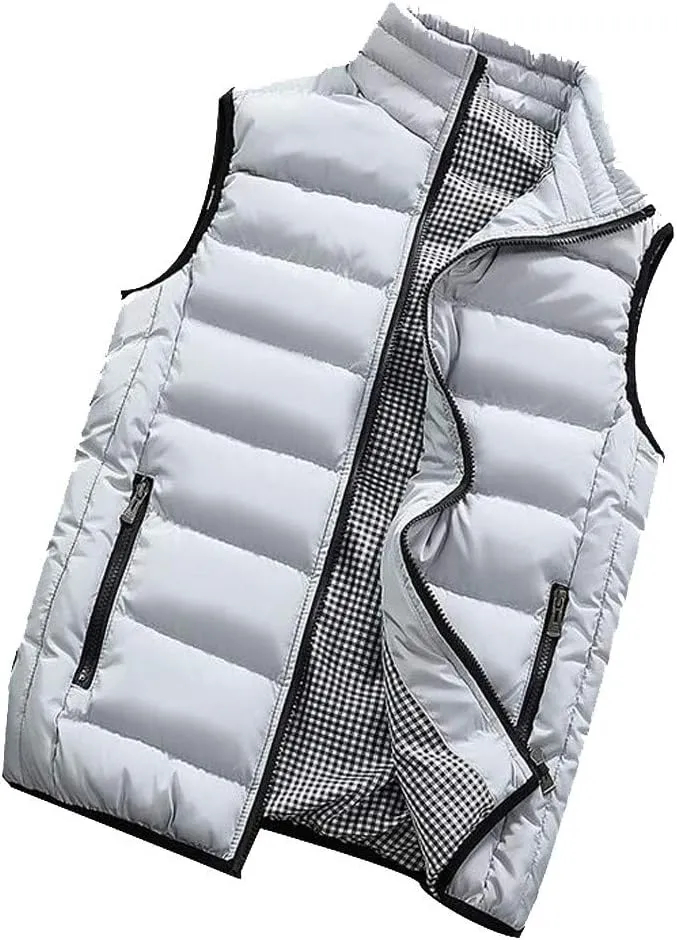 Ymosrh Mens Coats Winter Men Autumn Coat Padded Cotton Vest Warm Hooded Thick Vest Tops Jacket Jackets