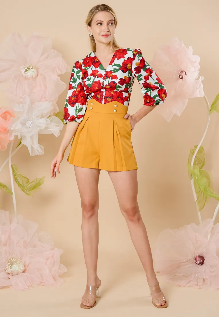 Yvette High-waisted Shorts
