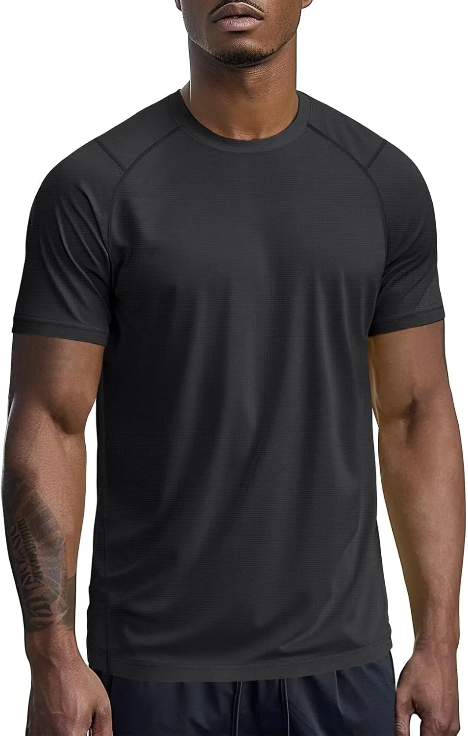 Zengjo Mens Athletic Shirts Short Sleeve Quick Dry Gym Workout Running Exercise T-Shirt Moisture Wikcing Sports Tee Top